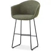 Nolon Nino-Otis barkruk forestgroen - zwart onderstel - 75 cm