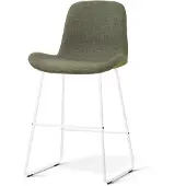 Nolon Nino-Fé barkruk forestgroen - wit onderstel - 65 cm