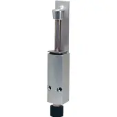 Kws deurstoppers 1224.02 alu.zilverkleur.lak.slaghoogte 90mm deurmontage - 1224.02