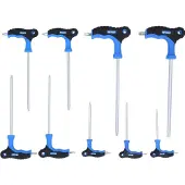 BRILLIANT TOOLS BT041200 Haakse schroevendraaierset T 10, T 15, T 20, T 25, T 27, T 30, T 40, T 45, T 50 9-delig