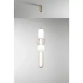 LUCE Design Hanglamp Inkas, messing / goud, Woon-/ Eetkamer, Glas