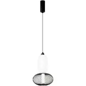 LUCE Design Hanglamp Inkas, zwart, Woon-/ Eetkamer, Glas