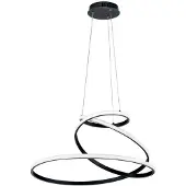 LUCE Design Hanglamp Coaster, zwart, Woon-/ Eetkamer, Aluminium, Modern
