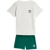 Adidas Originals Set 'REGULAR WIDE RIB SHORT T-SHIRT' groen / zwart / wit