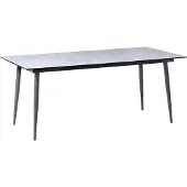 Beliani SOVARETO - Tuintafel - Donkergrijs/Lichtgrijs - HPL/Aluminium