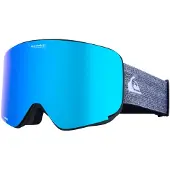 Quiksilver - Skibrillen - Switchback Goggles Black / Black Clux ML Blue S3 voor Unisex van Wol - Blauw