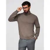 OMBRE Trui 'OM-SWTN-0163' donkerbruin