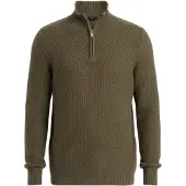 OMBRE Trui 'OM-SWZS-0105' olijfgroen
