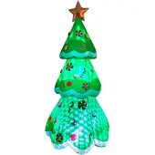 Koopman Kerstboom Polyester Polypropyleen 110 X 110 X 240 CM Opblaasbaar
