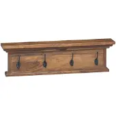 vidaXL Wandgemonteerde kapstok Wandgemonteerd Naturel 70 x 10 x 20 cm