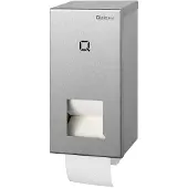 Qbic-Line 2-rols toiletrolhouder (standaard) QTR2 SSL - RVS