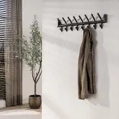 Dimehouse Industriële kapstok Groningen donkergrijs 16 haken