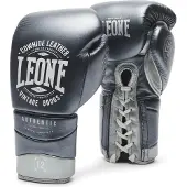 Leone1947 Authentic 2 Leather Boxing Gloves Grijs 10 oz