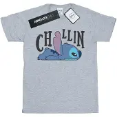 Disney Meisjes Lilo en Stitch Chillin Katoenen T-Shirt (Sportgrijs)