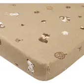 Meyco Hoeslaken Parkmatras Forest Animals Sand