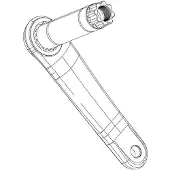Sram crankbeschermer Force XPLR E1, 2 stuks - Bescherming voor hoogwaardige cranks...
