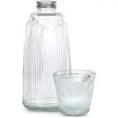 Westmark - Glazen Karaf en Glas Set - 1L - Transparant - Vaatwasserbestendig