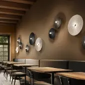 LINEA LIGHT Plafondlamp Doge_S, dimbaar, zwart, Woon-/ Eetkamer, Aluminium, Modern, plafondlamp