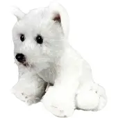 Bocalan Zittende Westie Terrier Knuffel 12 Cm