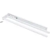 Emuca Handdoekenrek verlengbaar, 2 armen, 440 mm, Aluminium, Wit