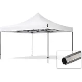 TOOLPORT 4x4 m Easy up partytent, PREMIUM staal 40mm, wit