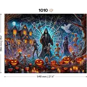 Wooden City Houten Halloween Puzzel - Dood van de Maaier (1000 stukjes)