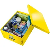Leitz opslag- en transportdozen uit de -serie Click + Store, groot, voor DIN A3, geel