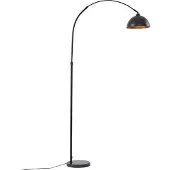 LINDBY Vloerlampe , Tonka, Zwart, Woonkamer, Metaal, Modern