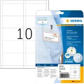 Herma Naam Etiketten 9011 Wit Rechthoekig 90 x 54 mm 25 Vellen van 10 Etiketten