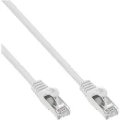 InLine - Cordon de raccordement - RJ-45 (M) pour RJ-45 (M) - 5 m - SFTP - CAT 5e - moulé - blanc