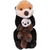Wild republic Pluche knuffel dieren familie zee otters 36 cm - Knuffeldier