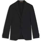 BOSS Slim-fit blazer van scheerwol en zijde