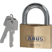 ABUS Cilinderhangslot | breedte slotlichaam 70 mm | messing verschillendsluitend | 1 stuk - 80633 80633