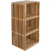 Housecraft living Kast Koleli | hout bruin 34x85x44 cm wandkasten | NADUVI