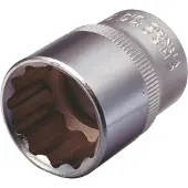 Ks Tools 917.1367, Doppelsleutel, 1/2 inch, Metrisch, 1 kop, 33 mm, Chroomvanadiumstaal