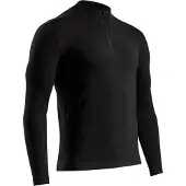X-Bionic Mightywool Shirt Lange Mouwen Halve Rits Heren - Zwart, M