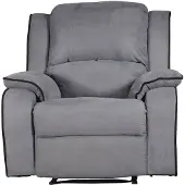 Vente-unique Relaxfauteuil microvezel HERNANI - grijs