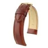 Hirsch Hirsh Horlogeband Ascot Goudbruin - Leer - 18mm