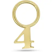 New Bling - 9NBG-O157-4 - 14K geelgoud – Bedel – Nummer 4