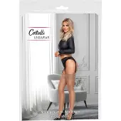 Cottelli - stay-up kousen - zijdezacht - huidskleur - M