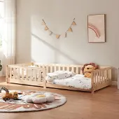 En.casa Kinderbed Tanna 90x200 cm naturel []