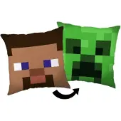 Minecraft Steve Creeper sierkussen 40X40 cm