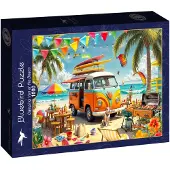 Bluebird Puzzle Camping Van at the Beach Puzzel 1000 stukjes