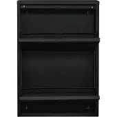 En.casa Schoenenkast Sokndal 2 kleppen zwart 71x50x15 cm []