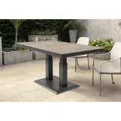 Lesli Living Leslie Living Murcia - Loungetafel - Verstelbaar 140x85 cm - Antraciet