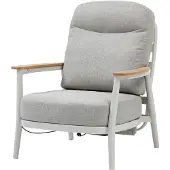 AVH-Collectie Savanna verstelbare lounge tuinstoel aluminium latte