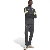 Adidas Liverpool Lifestyler Trainingspak Full-Zip Donkergrijs Goud Zwart