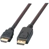 EFB NORDIC K5561SW.1V2 video kabel adapter 1 meter DisplayPort HDMI Zwart