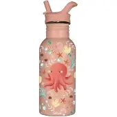SASSI JUNIOR RVS Fles - - Slurpy - 500 ml - Multicolor - Handige schenktuit