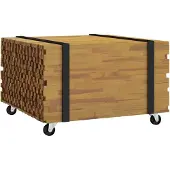 vidaXL Salontafel Bruin 60 x 60 x 38 cm Massief Teakhout